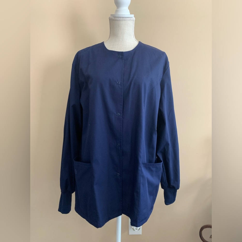 Fundamentals Blue Scrub Jacket Coat